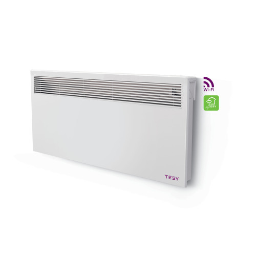 Конвектор TESY LivEco Cloud CN 051 250 EI CLOUD W, стенен, с електронно Wi-Fi управление, 2500W 